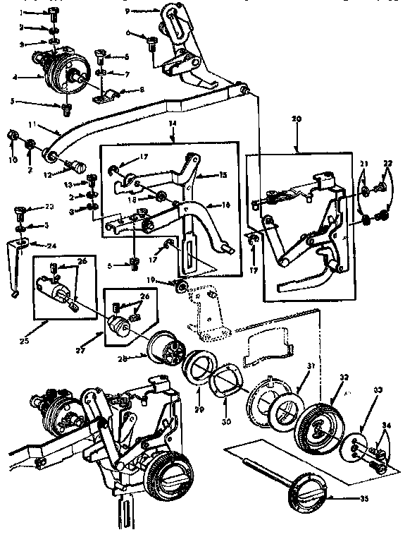 Geared cam assembly