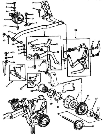 Geared cam assembly