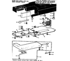 Kenmore 15813411 shuttle cover and work table diagram