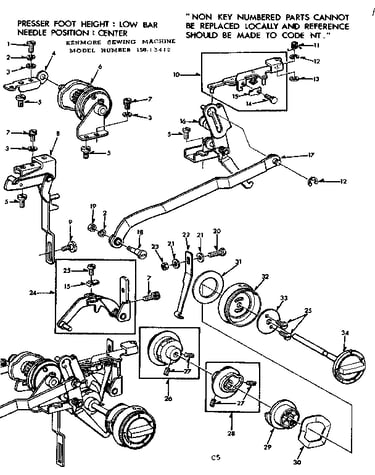 Geared cam assembly