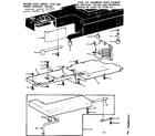 Kenmore 15813412 shuttle cover and work table diagram