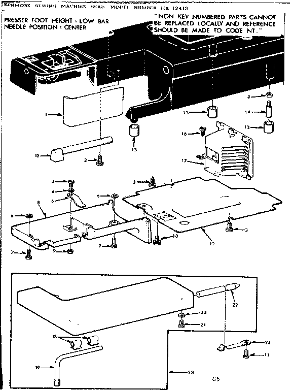 SHUTTLE COVER AND WORK TABLE