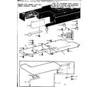 Kenmore 15813413 shuttle cover and work table diagram