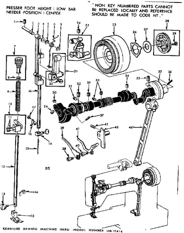 Presser bar assembly