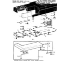 Kenmore 15813414 shuttle cover and work table diagram