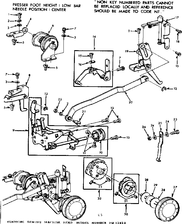 Geared cam assembly