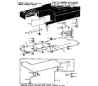 Kenmore 15813450 shuttle cover and work table diagram