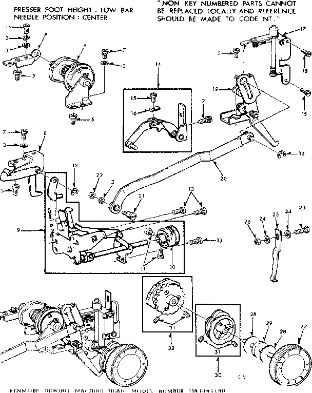 Geared cam assembly