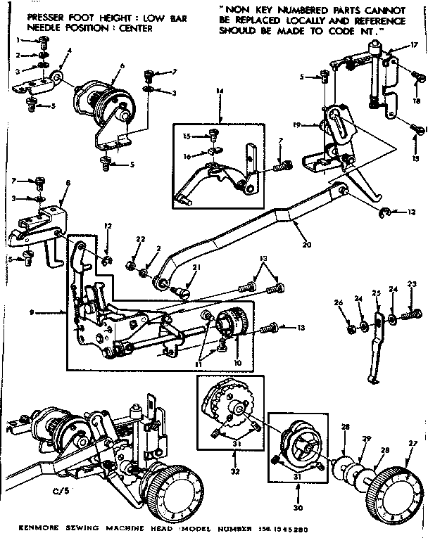 Geared cam assembly