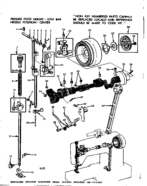 Presser bar assembly