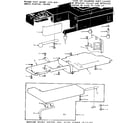 Kenmore 1581345380 shuttle cover and work table diagram