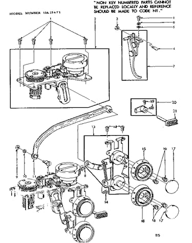 Geared cam assembly