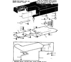 Kenmore 15813500 shuttle cover and work table diagram