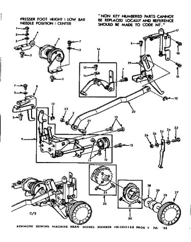 Geared cam assembly