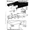 Kenmore 1581350280 shuttle cover and work table diagram