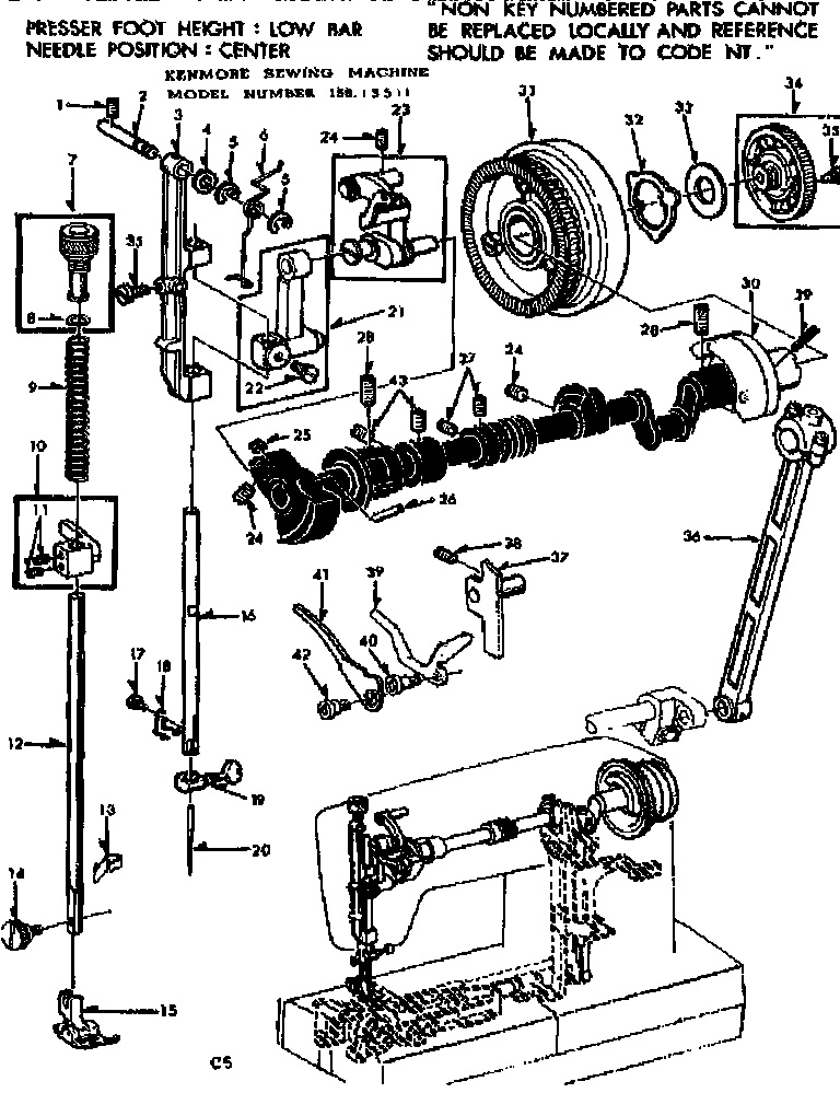 Presser bar assembly