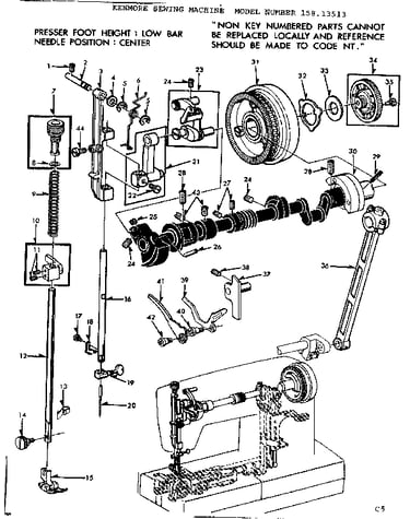 Presser bar assembly