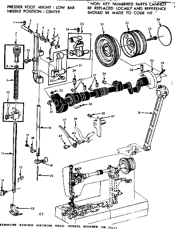 PRESSER BAR ASSEMBLY