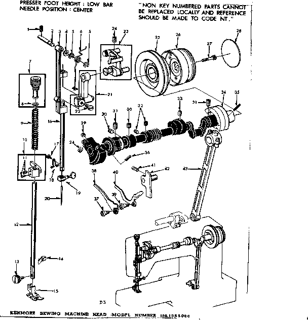 Presser bar assembly