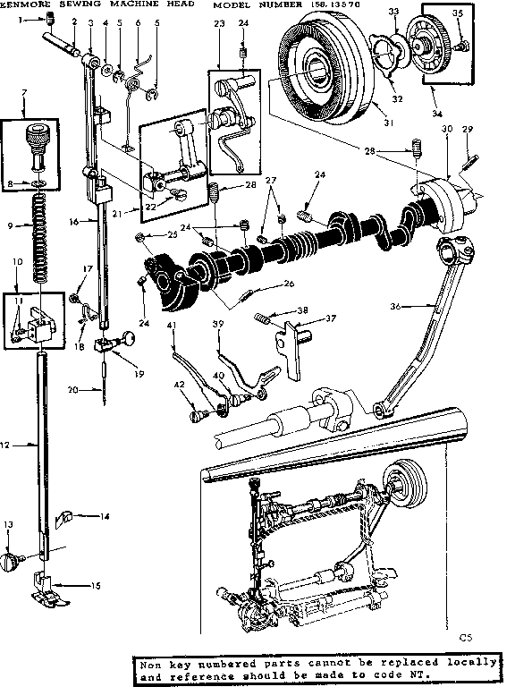 Presser bar assembly