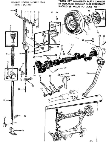 Presser bar assembly
