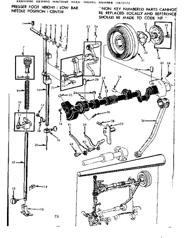 Presser bar assembly