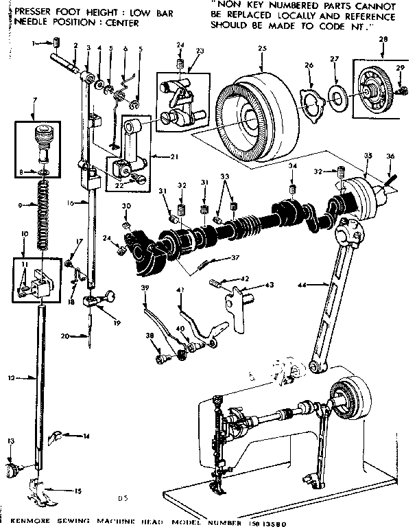 PRESSER BAR ASSEMBLY