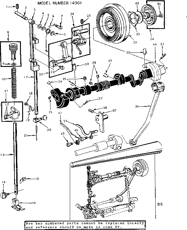 Presser bar assembly