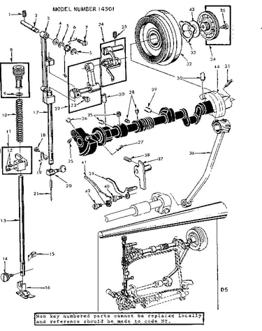 Presser bar assembly