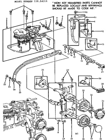 Geared cam assembly