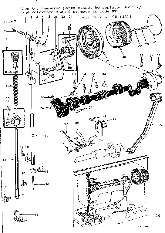 PRESSER BAR ASSEMBLY