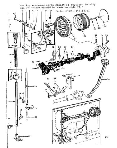 Presser bar assembly