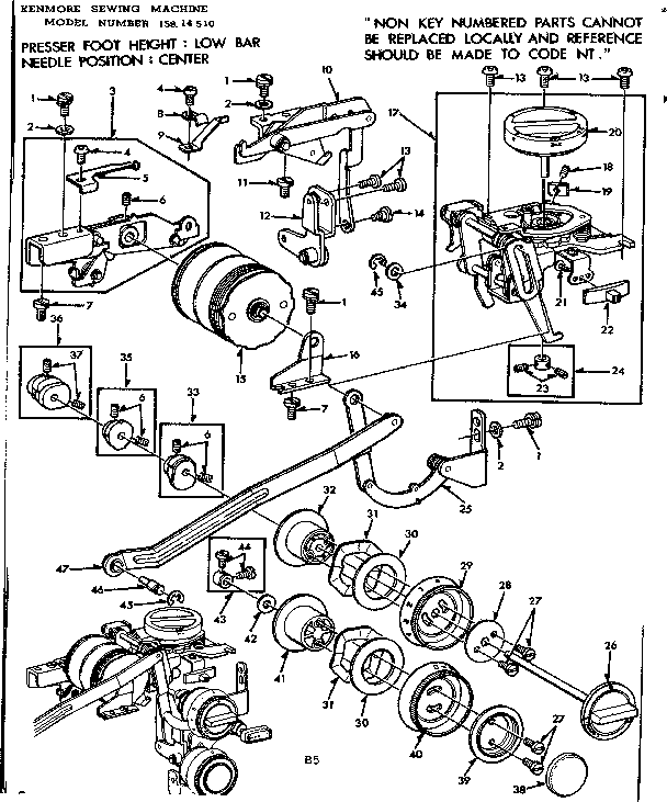 Geared cam assembly