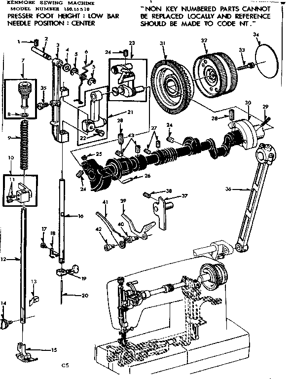 Presser bar assembly