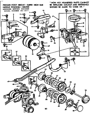 Geared cam assembly