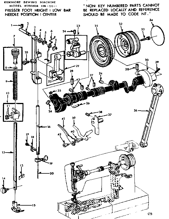 Presser bar assembly