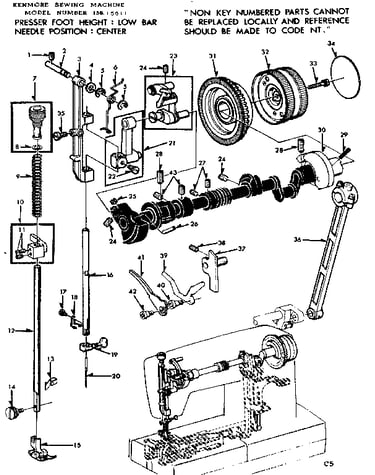 Presser bar assembly