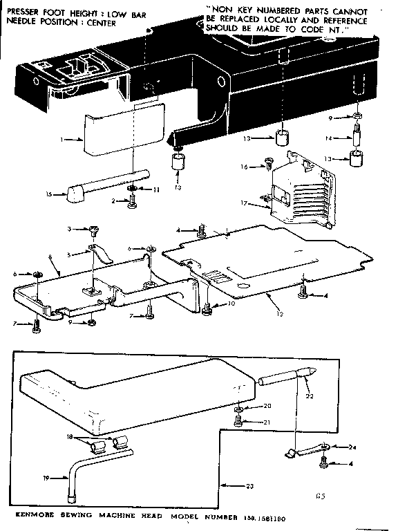 SHUTTLE COVER AND WORK TABLE