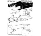 Kenmore 1581561180 shuttle cover and work table diagram