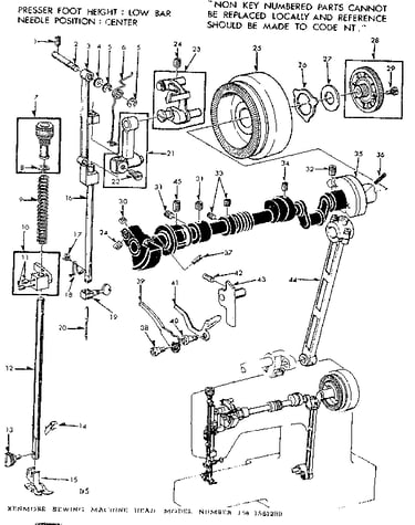 Presser bar assembly