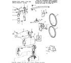 Kenmore 1581561281 motor assembly diagram