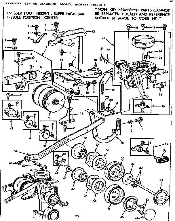 Zigzag guide assembly