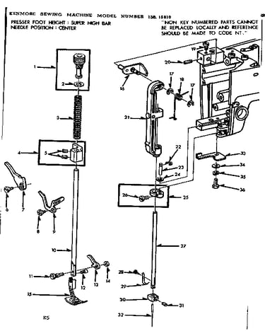 Presser bar assembly