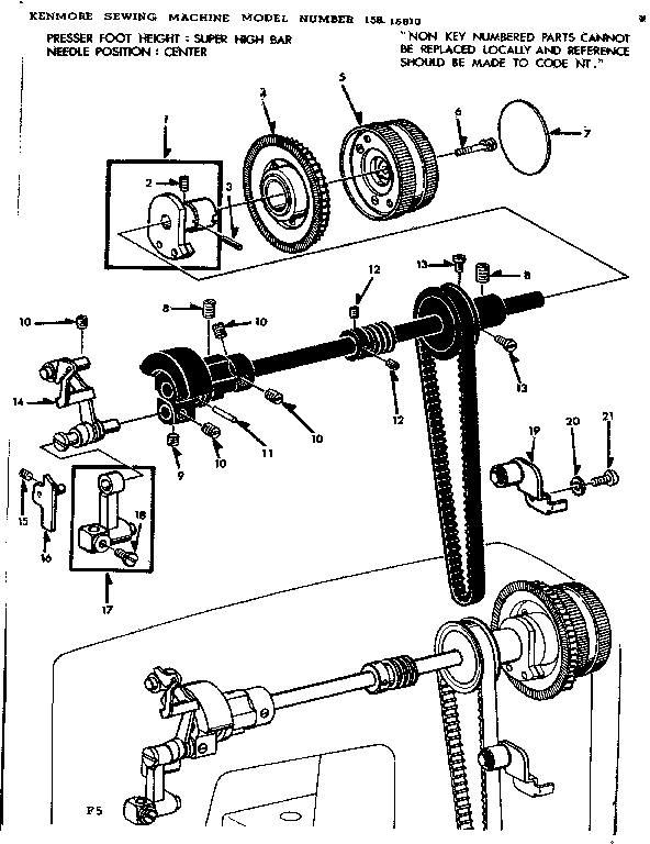 Take up lever assembly