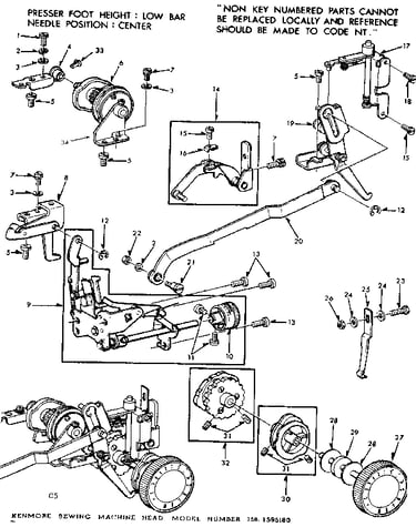 Zigzag guide assembly