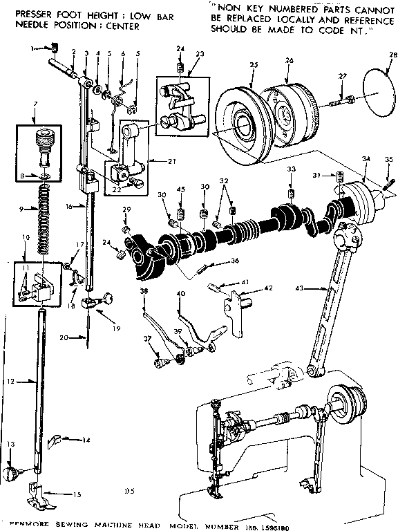 Presser bar assembly