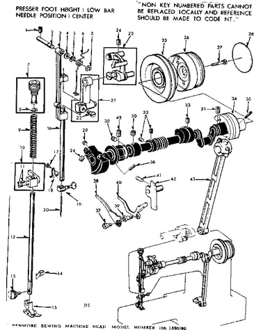 Presser bar assembly