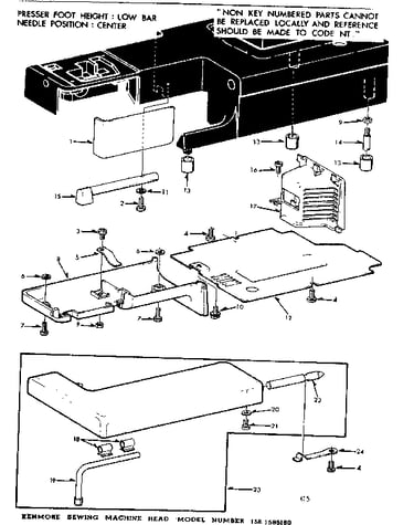 Working table assembly