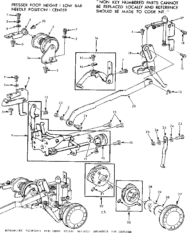 Zigzag guide assembly