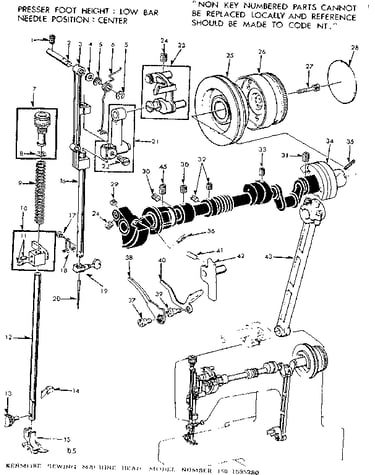 Presser bar assembly